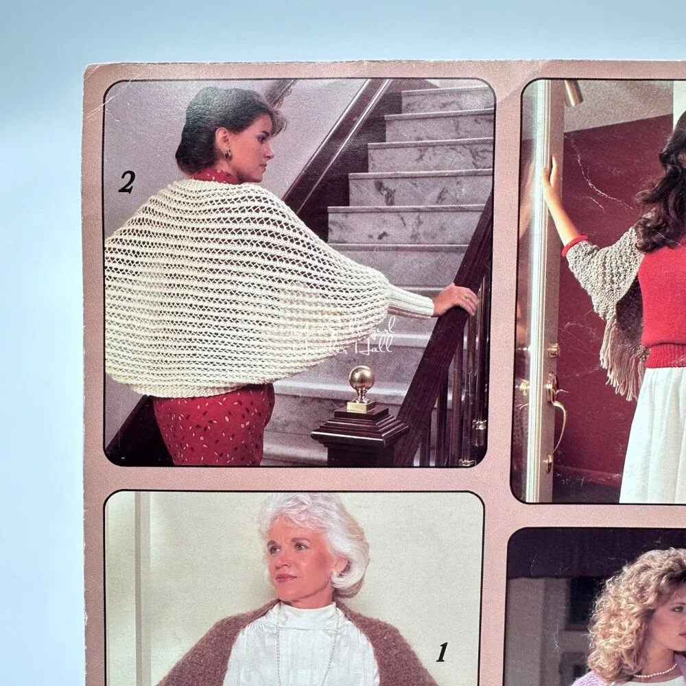 Hug-A-Shrugs Knitting & Crochet Pattern Leaflet By Leisure Arts One Size